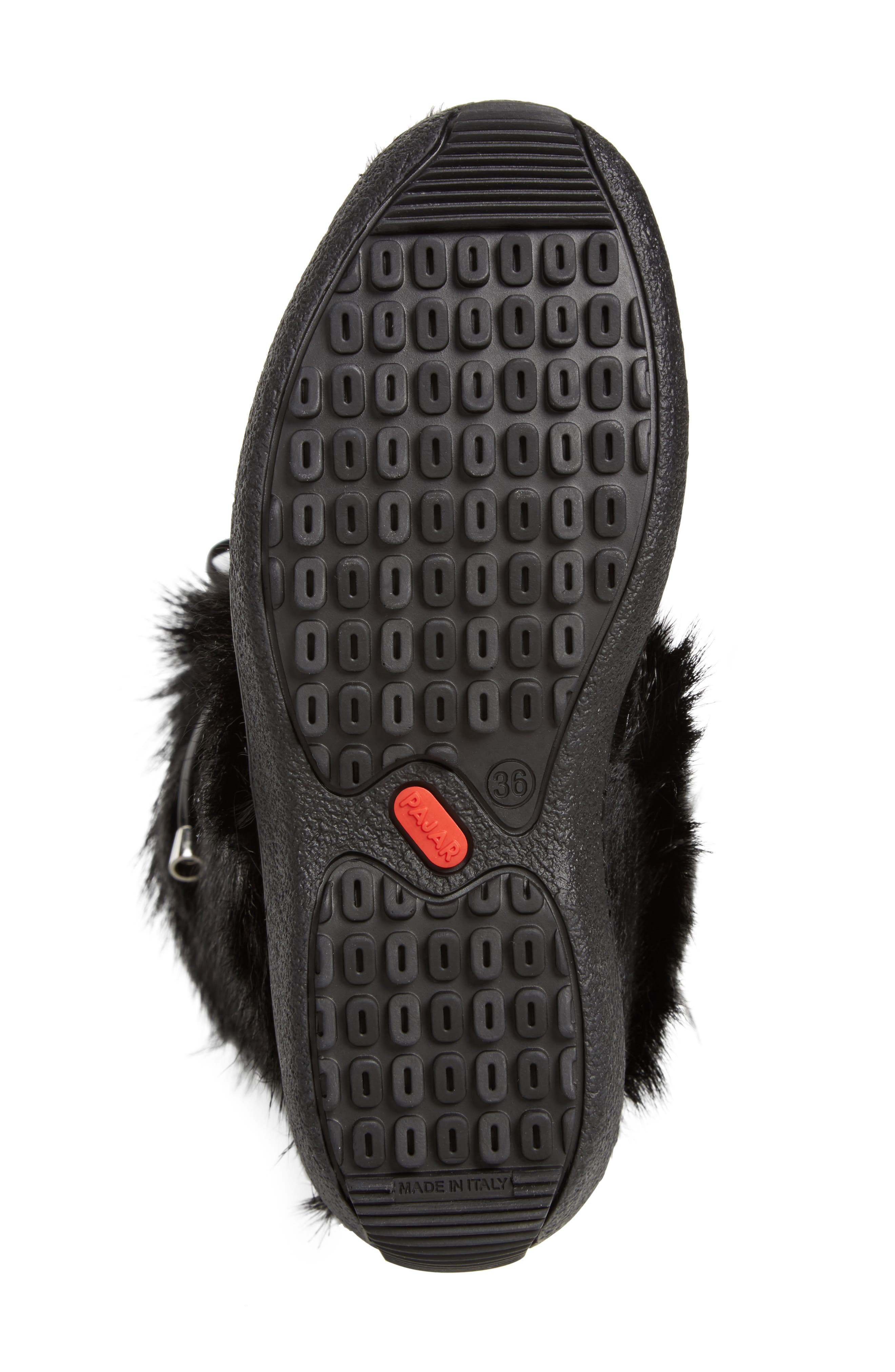 Davos Genuine Goat Fur Boot, Alternate, color, BLACK FUR LEATHER