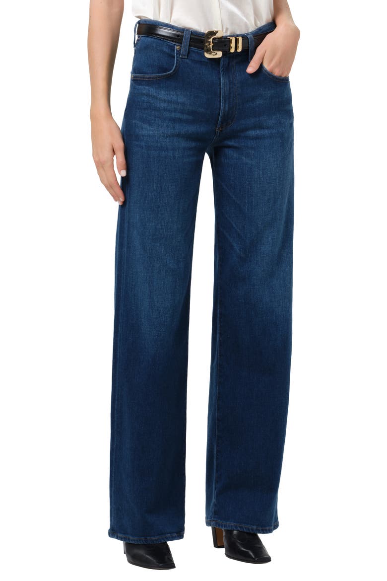 Annina High Waist Wide Leg Jeans, Main, color, PIERRE INDIGO
