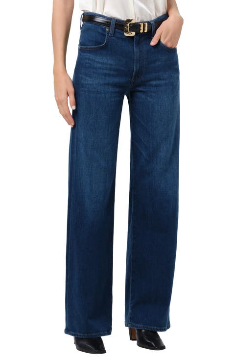 Annina High Waist Wide Leg Jeans (Pierre)