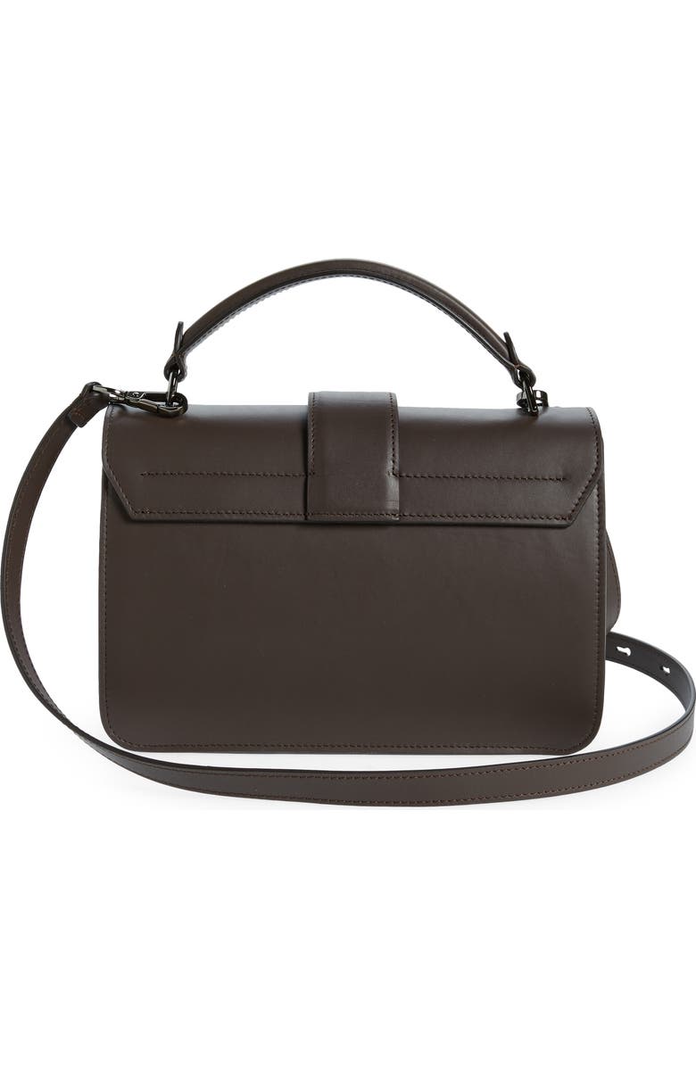 Brunello Cucinelli Medium Monili Trim Leather Top Handle Bag, Alternate, color,