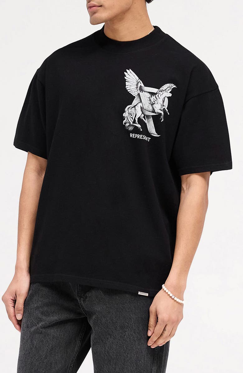 Represent Elegance in Motion Cotton Graphic T-Shirt, Main, color,