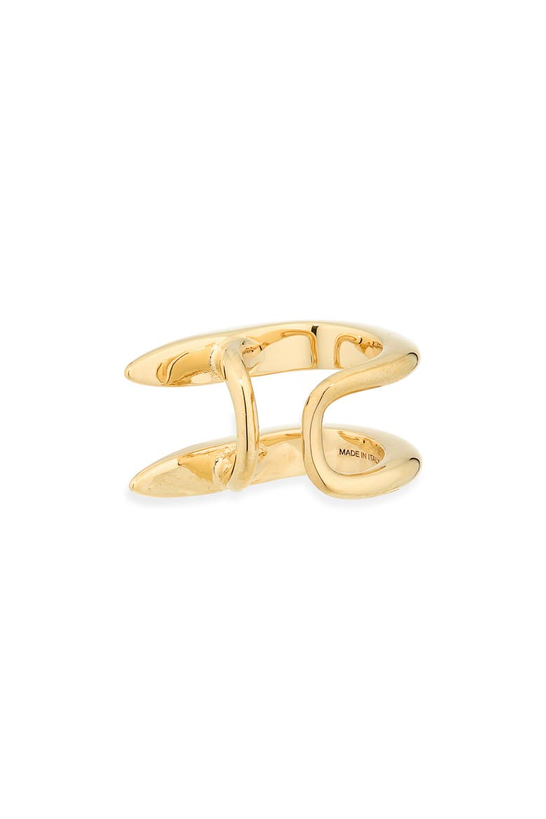 Pinch Golden Ear Cuff, Alternate, color, GOLDEN YELLOW
