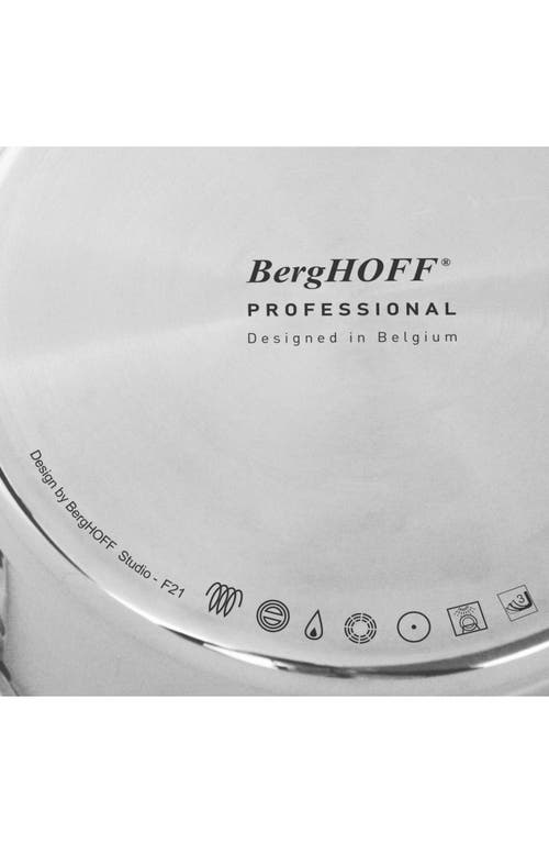 Berghoff Premium Tri-ply 18/10 Stainless Steel 2-quart Saucepan With Lid In Silver