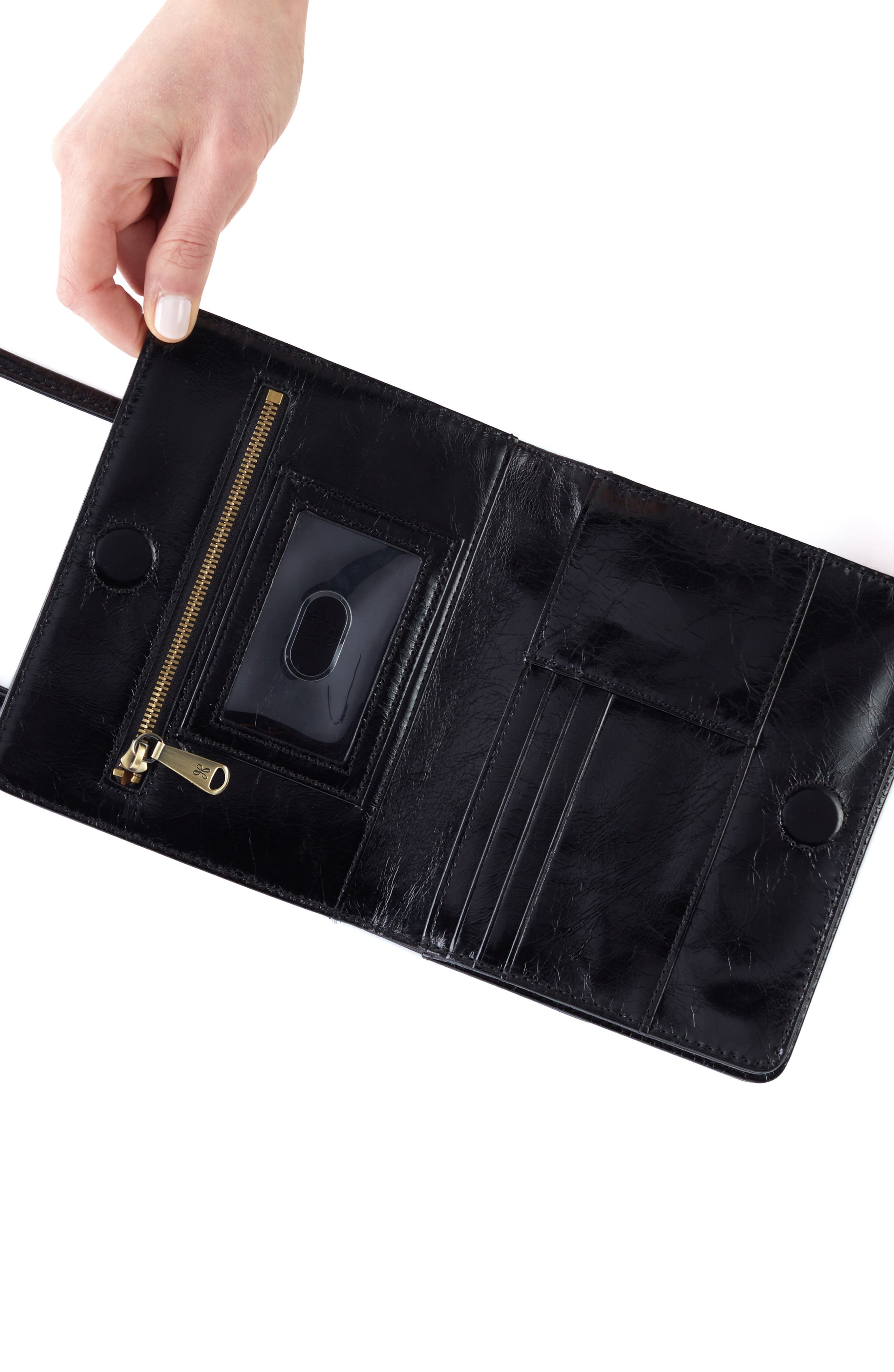 HOBO Jill Leather Wallet Crossbody Bag, Alternate, color, 