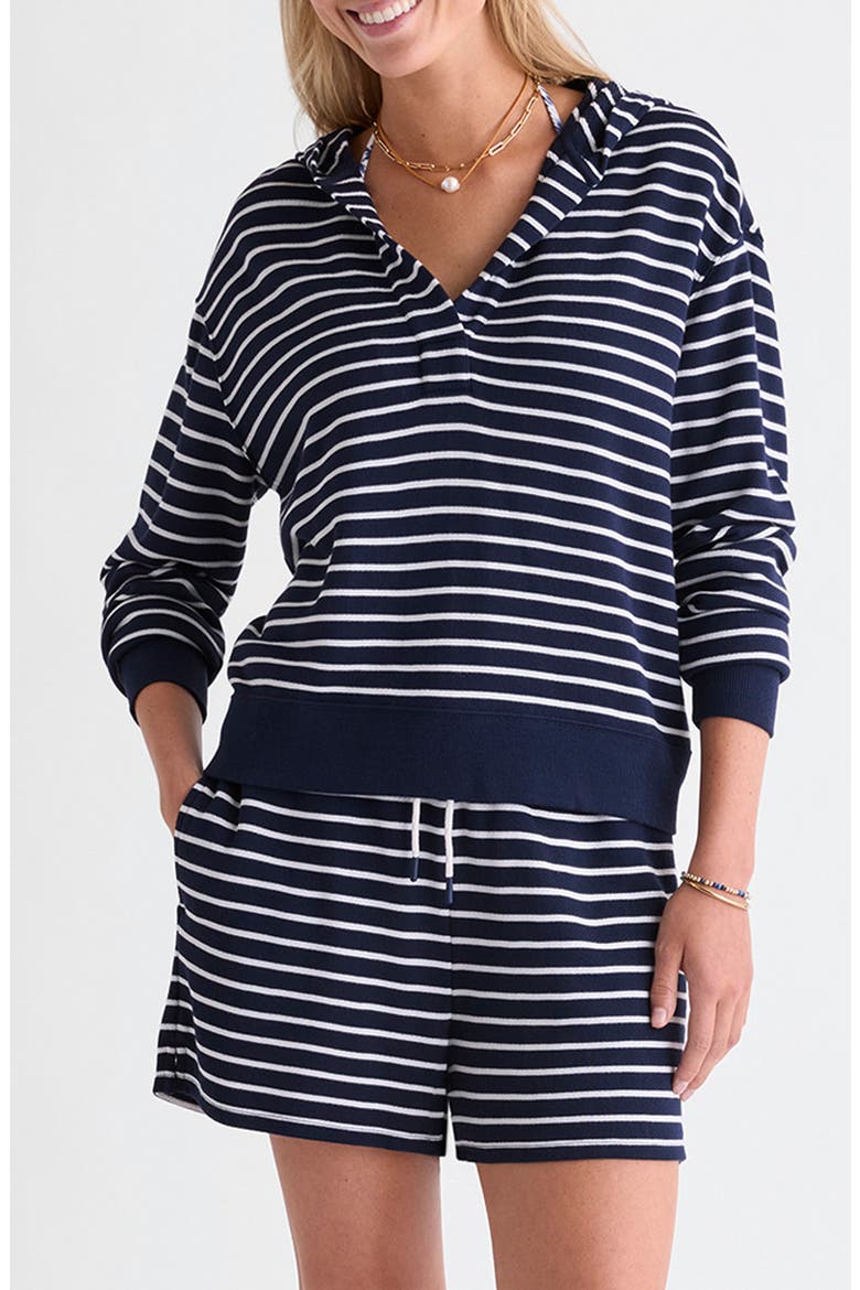 Terry Hoodie, Main, color, BAY STRIPE NAVY