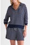 selected Bay Stripe Navy