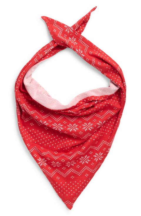 Matching Family Fair Isle Print Pet Bandana