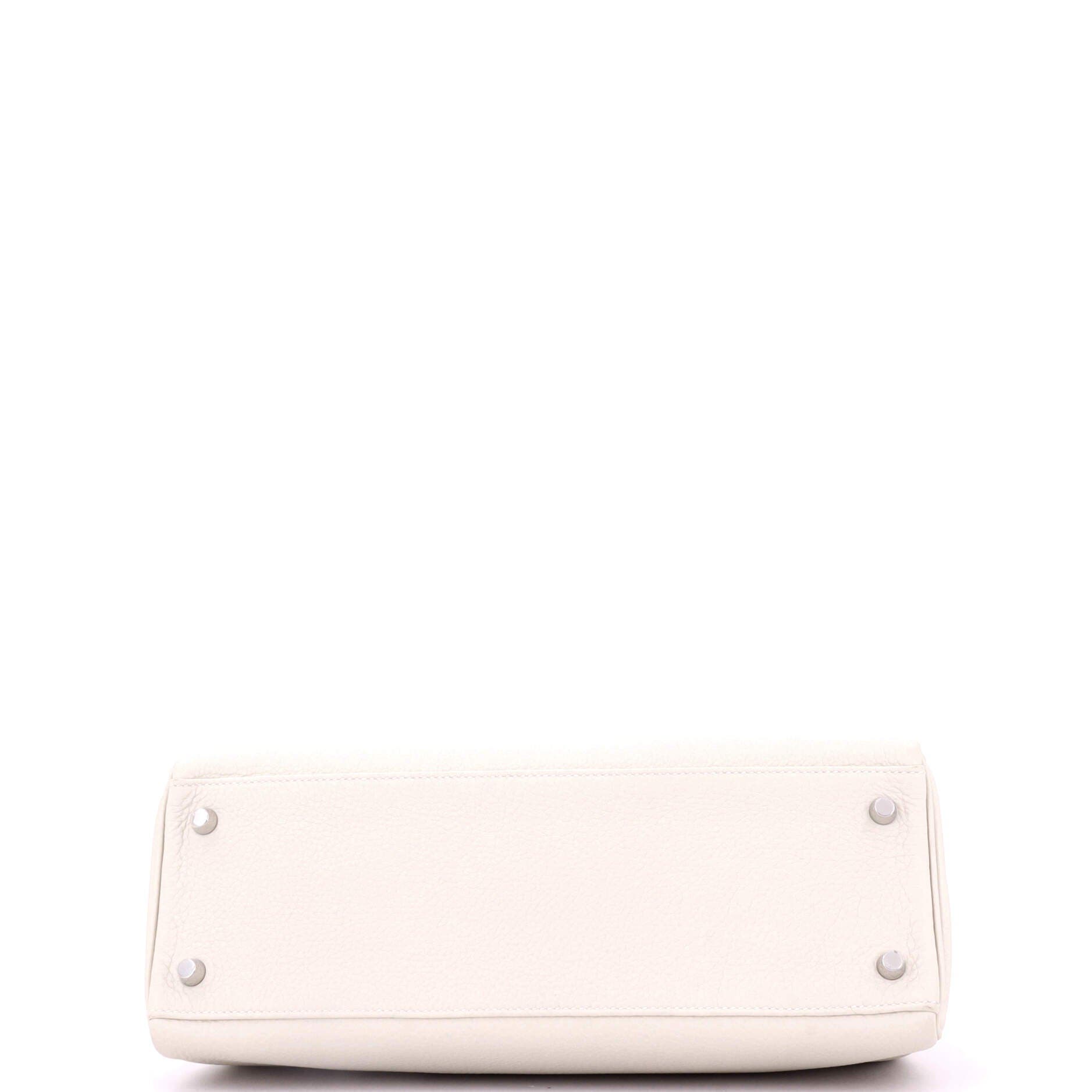 Pre-Owned Hermes Kelly Handbag Light Togo with Palladium Hardware 32, Alternate, color, 