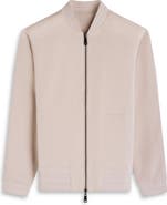 Bugatchi Soft Touch Knit Reversible Bomber Jacket