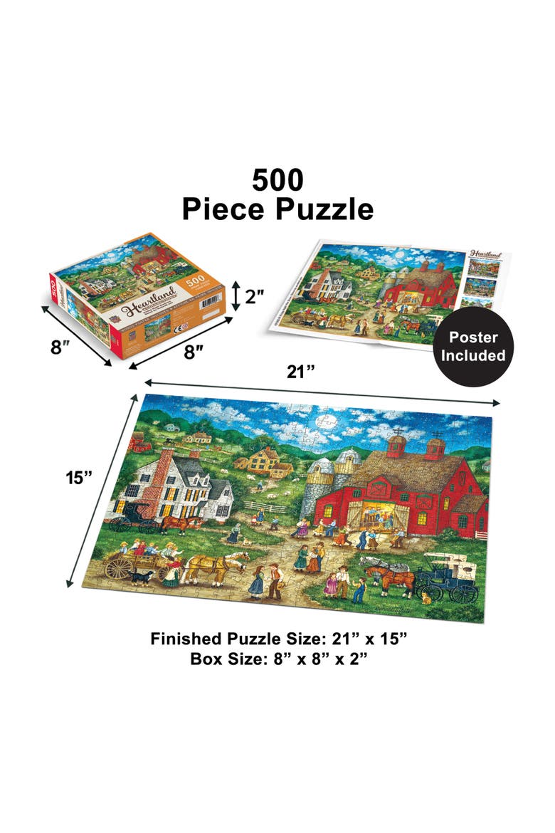 Friday Night Hoe Down 500 Piece Puzzle, Alternate, color, Multicolor
