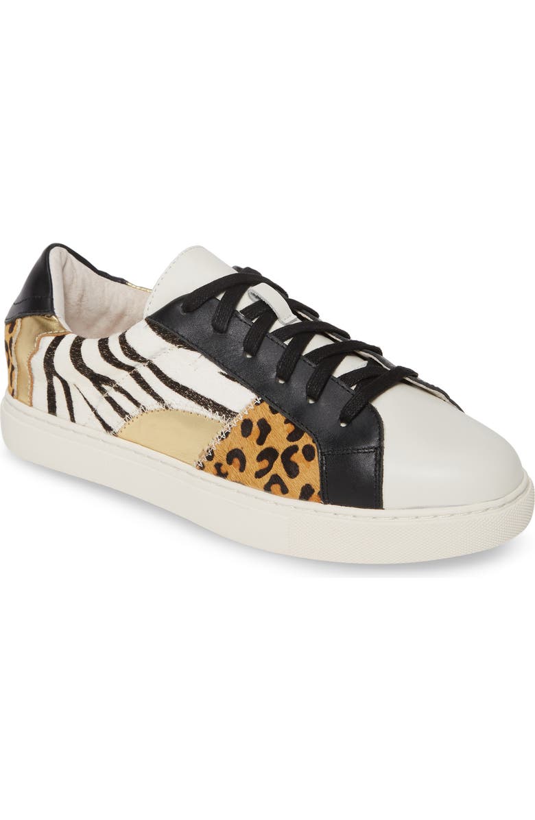 Matisse Zoe Animal Prints Genuine Calf Hair Sneaker, Main, color,