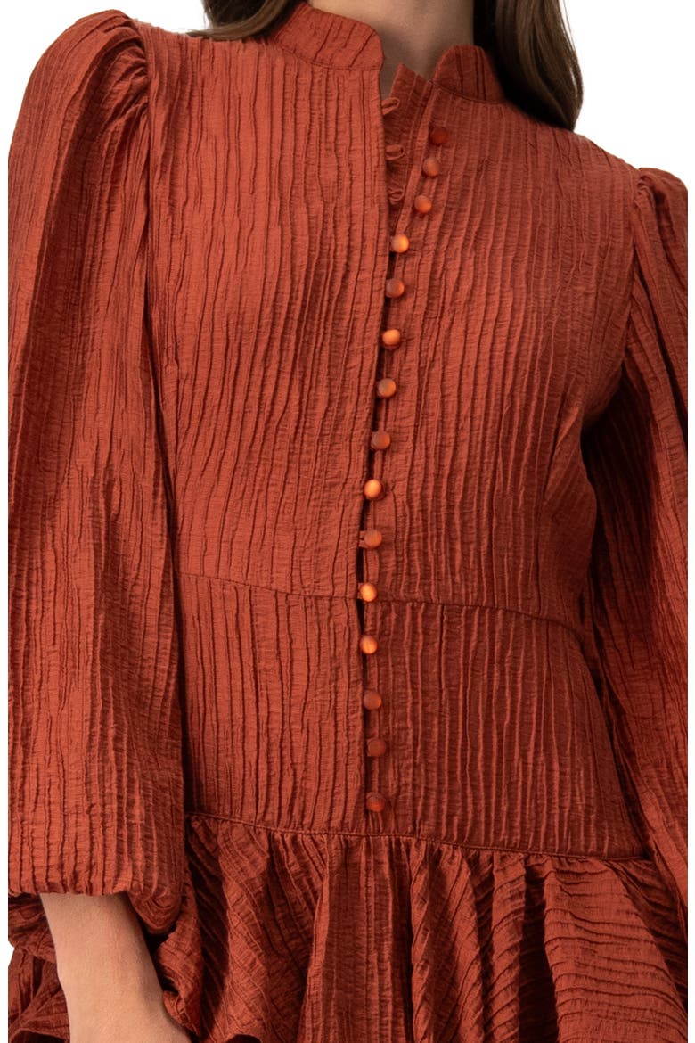 Layered Short Dress, Alternate, color, Chedron