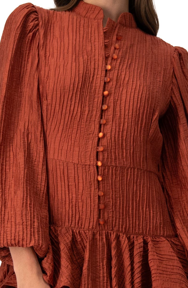 IVONNE Layered Short Dress, Alternate, color, Chedron