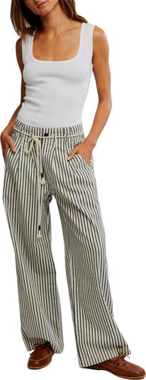 Dakota Stripe Wide Leg Pants