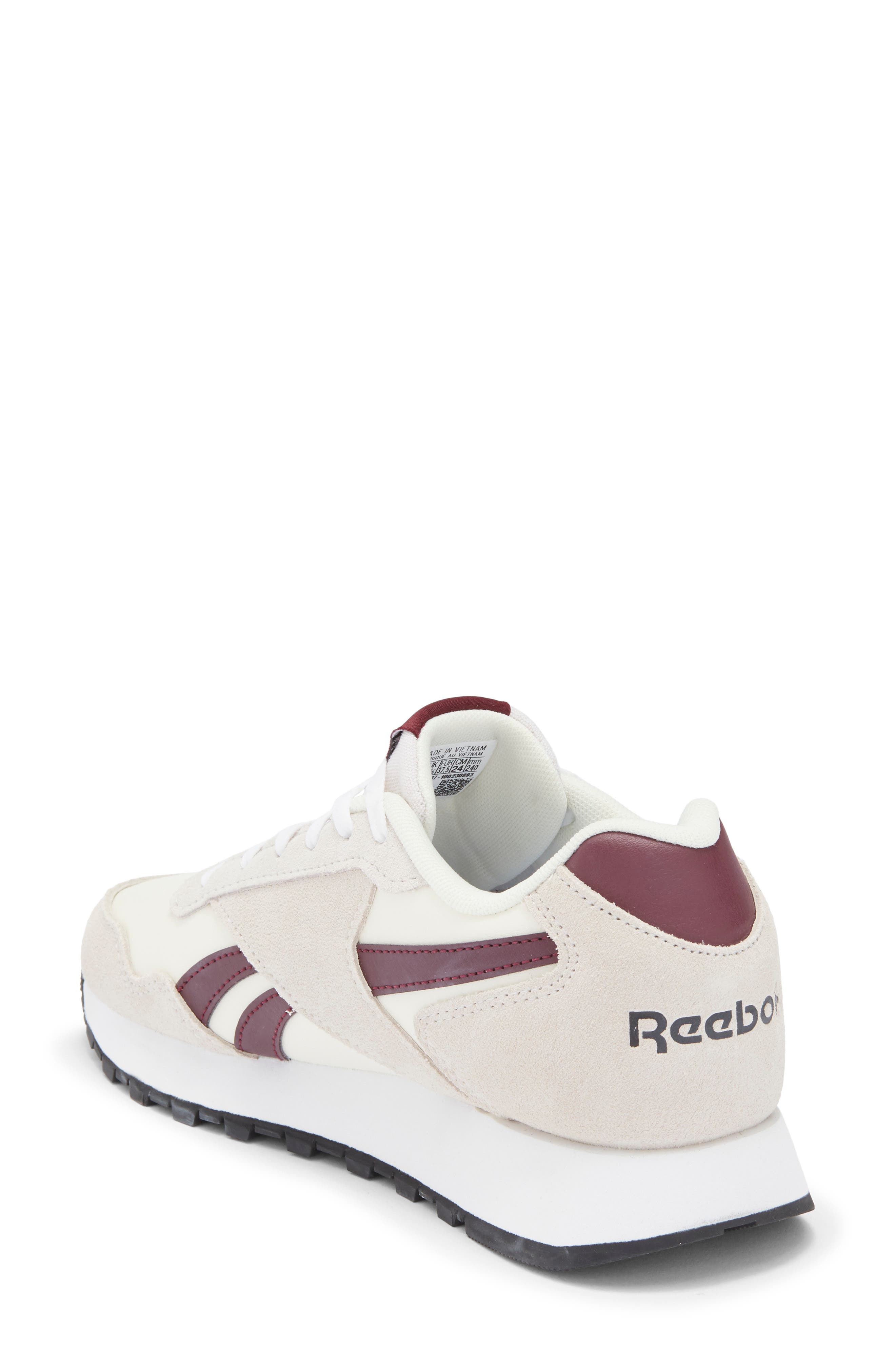 Reebok Glide Sneaker, Alternate, color, Chalk/ Grey/ Cherry