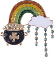 Hallmark Rainbow and Pot of Gold Pin