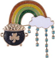 Hallmark Rainbow and Pot of Gold Pin
