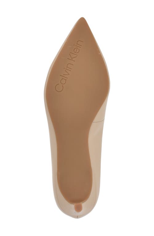 Calvin Klein Deja Pointed Toe Pump In Natural