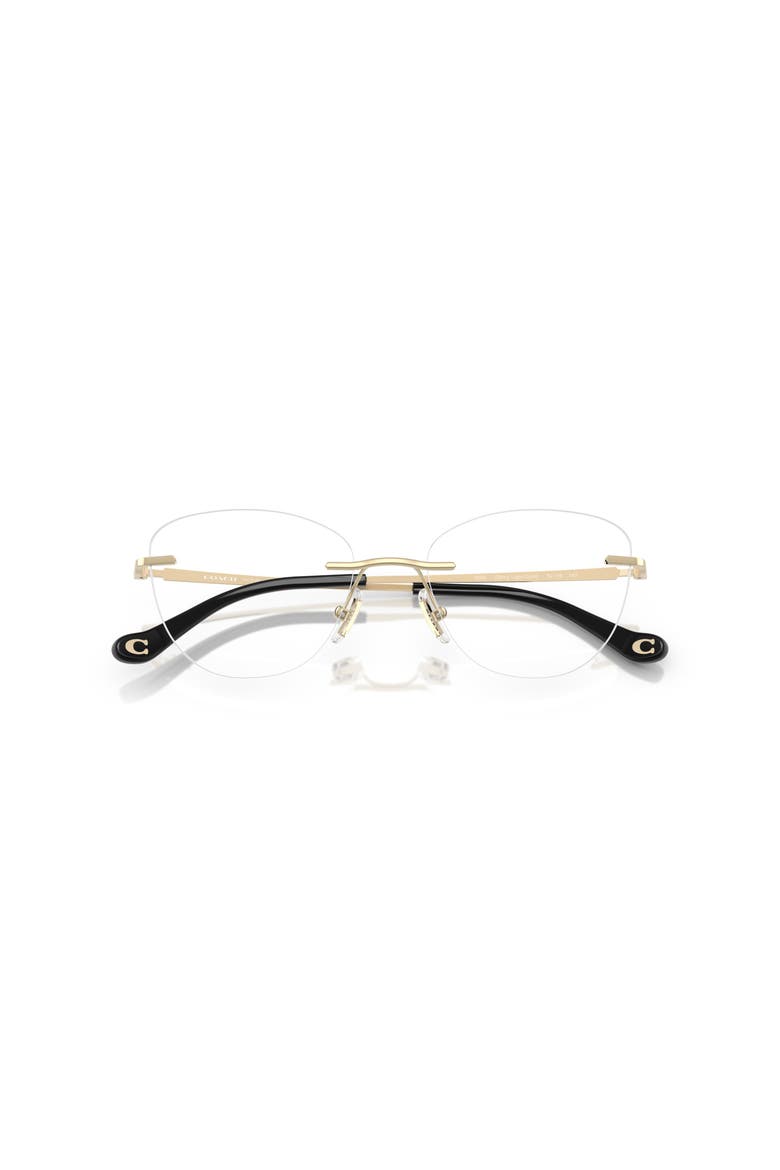 52mm Cat Eye optical glasses, Alternate, color, Gold
