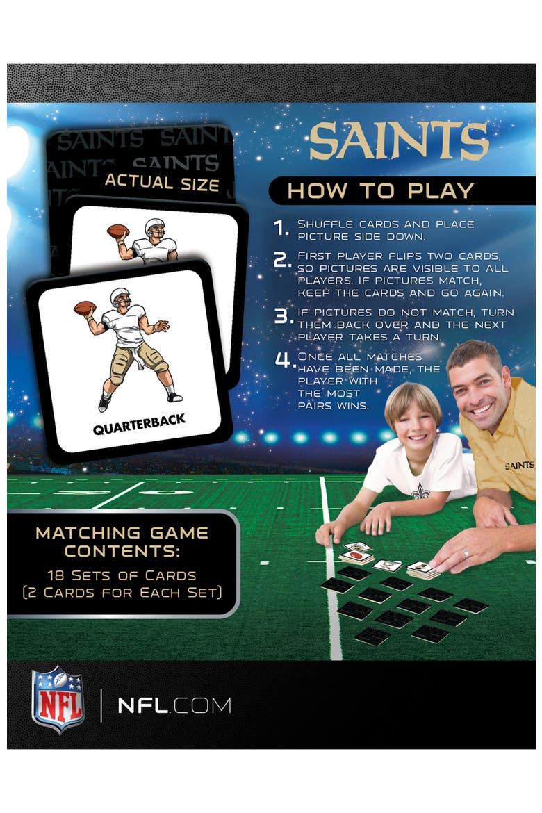 New Orleans Saints Matching Game, Alternate, color, Multicolor