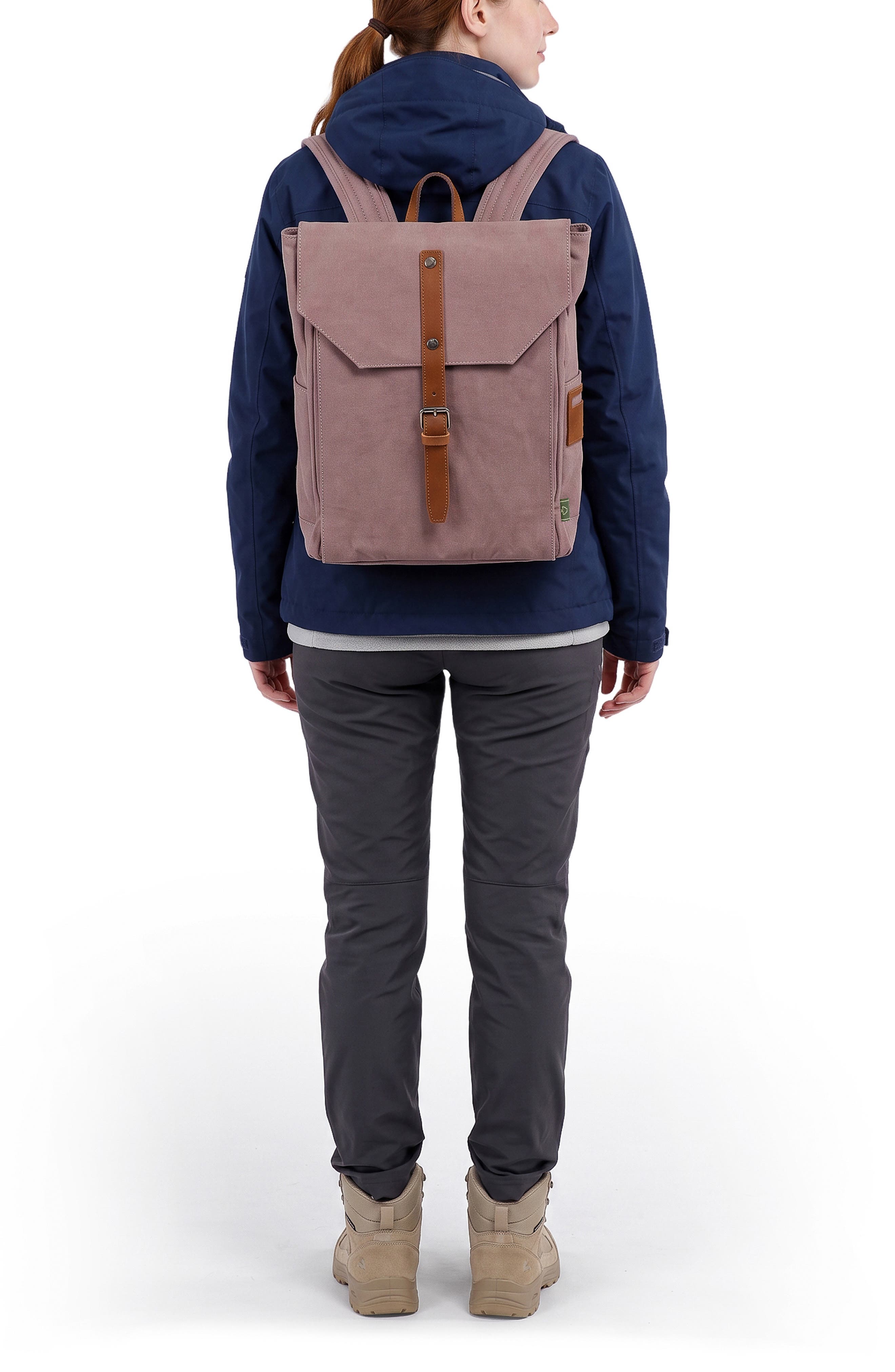 Sunny Trail Canvas Backpack, Alternate, color, BROWN