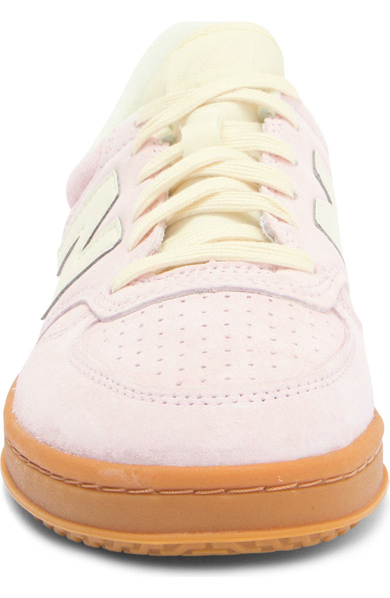 New Balance Gender Inclusive T500 Tennis Sneaker, Alternate, color, Rose Sugar/ Blast Red