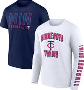 FANATICS Men's Fanatics Branded Navy/White Minnesota Twins Two-Pack Combo T-Shirt Set