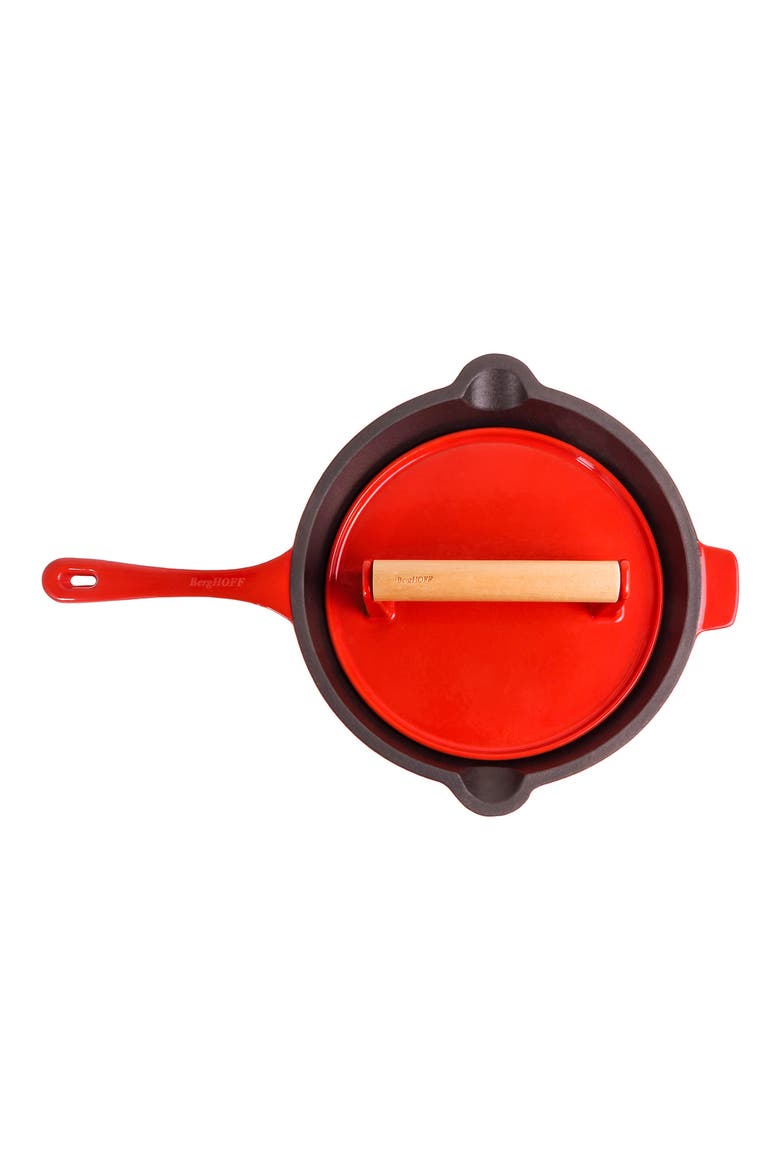 Neo Enameled Cast Iron 4-Piece Cookware Set, Alternate, color, RED