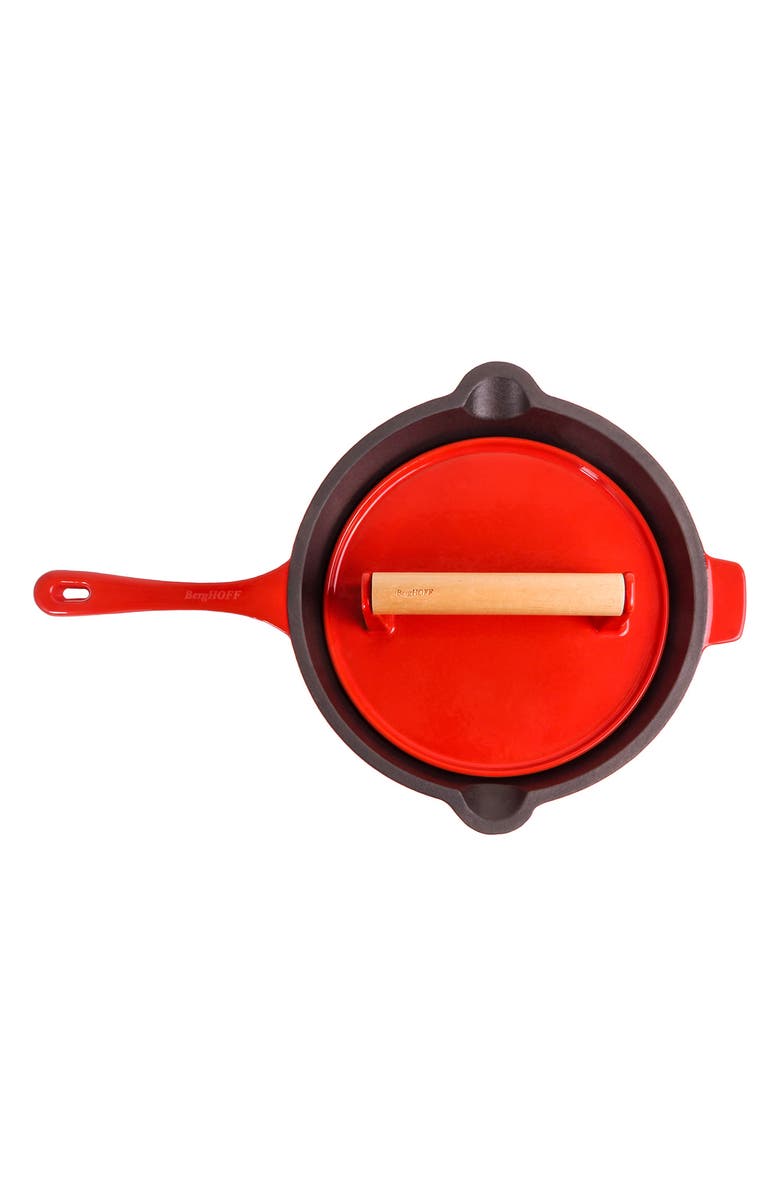 BergHOFF Neo Enameled Cast Iron 4-Piece Cookware Set, Alternate, color, Red
