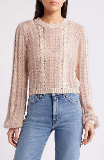 FRAME Cable Mix Crewneck Sweater