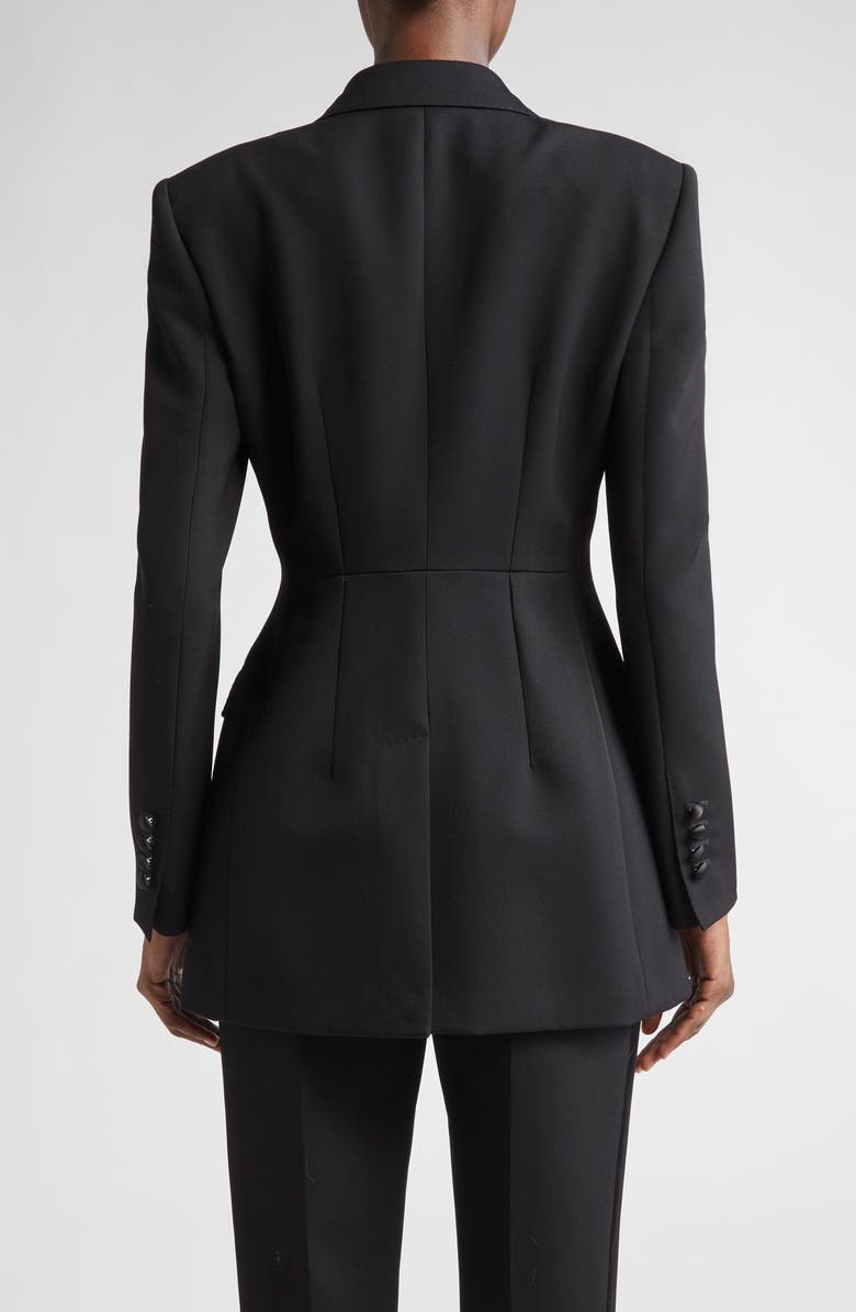 Dolce&Gabbana Double Breasted Gabardine Tuxedo Jacket, Alternate, color, 