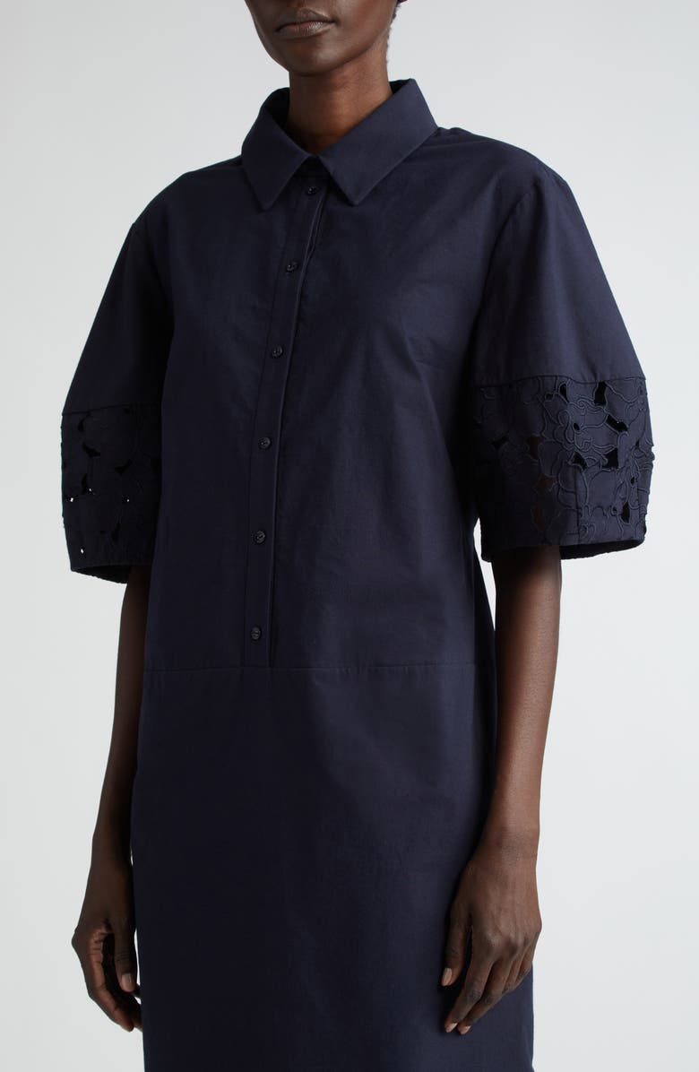 Erdem Floral Embroidered Shirtdress, Alternate, color, 