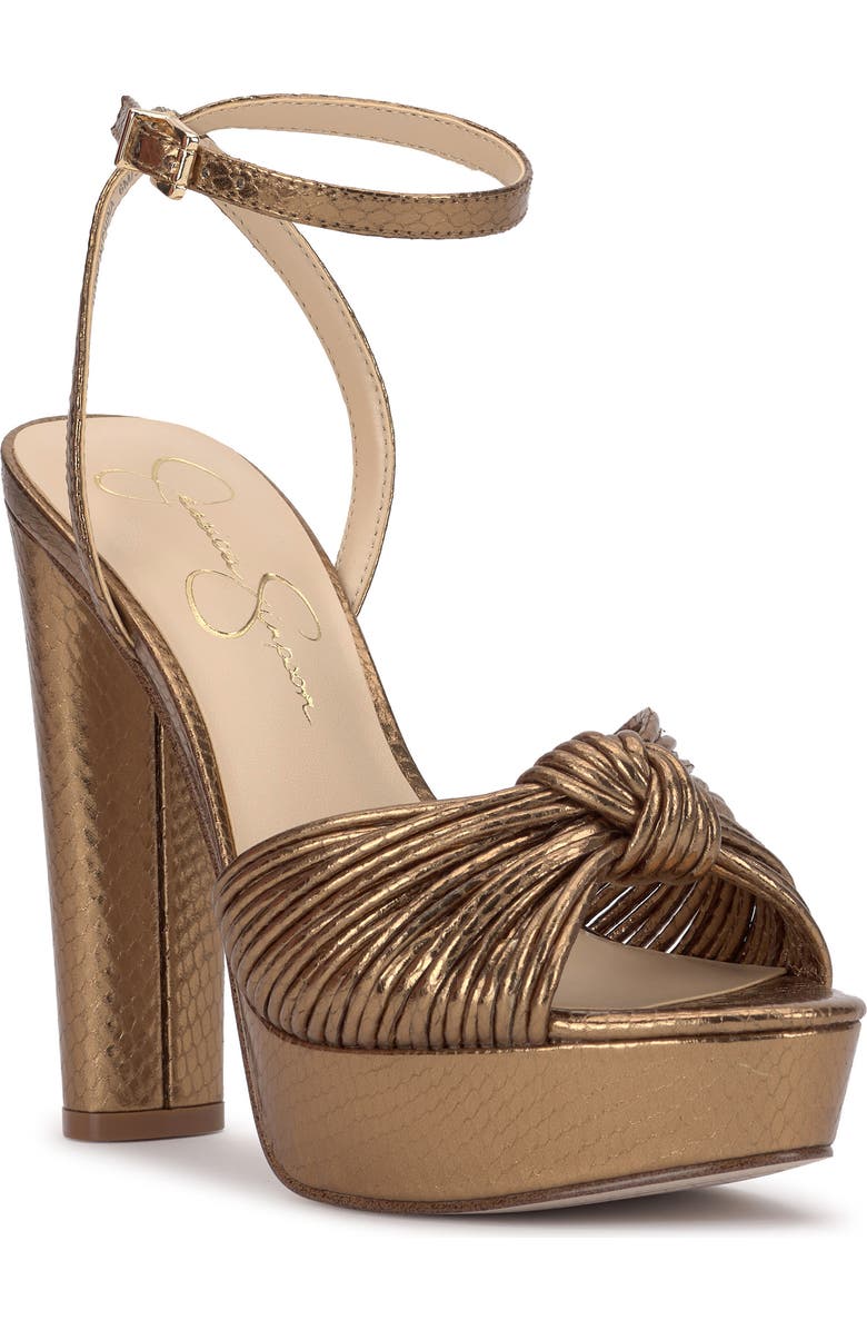 Jessica Simpson Immie Platform Sandal, Main, color, Bronze 01