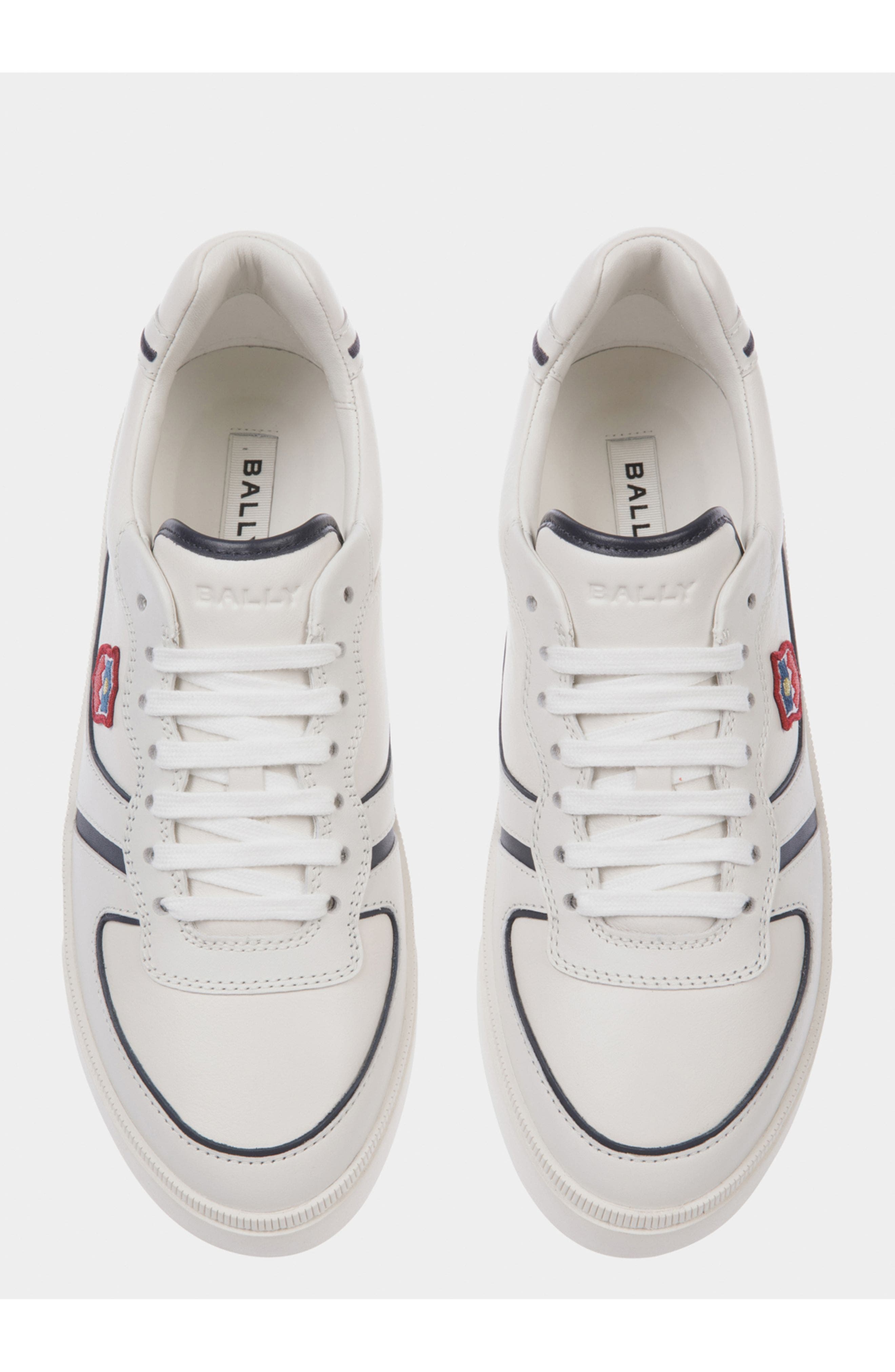 Bally Raise Sneaker in Plain Leather, Alternate, color, White