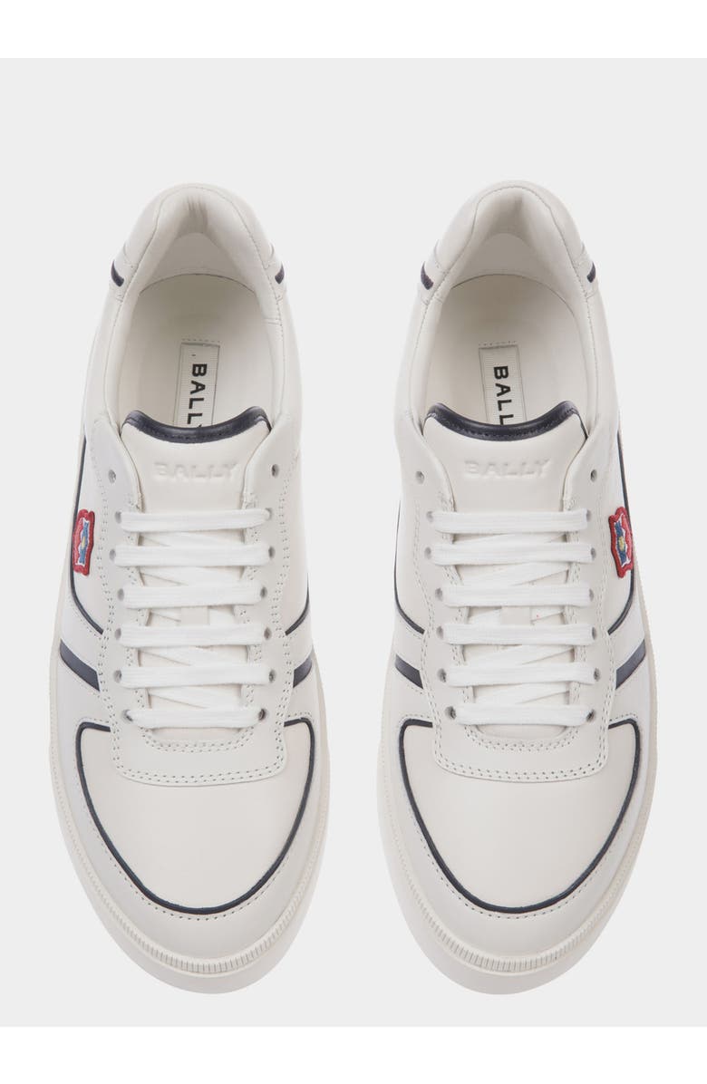 Bally Raise Sneaker in Plain Leather, Alternate, color, White