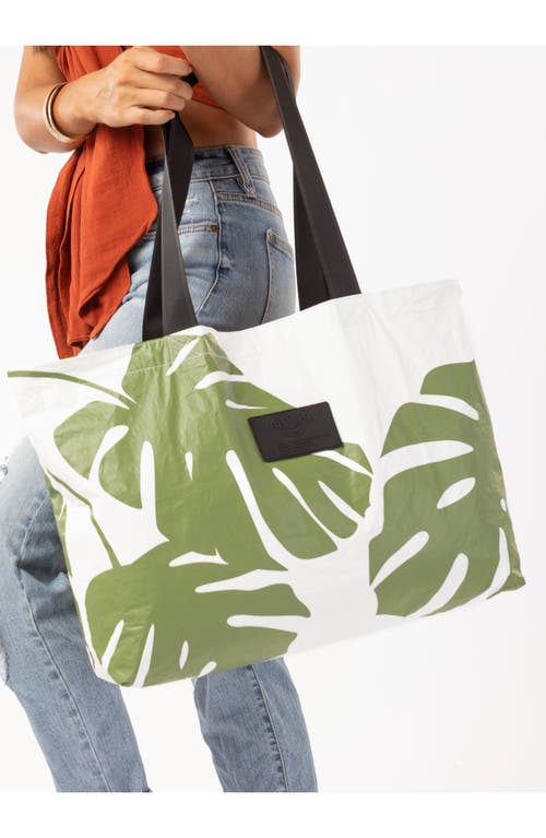 Aloha Collection Holo Holo Reversible Tote Bag In Green