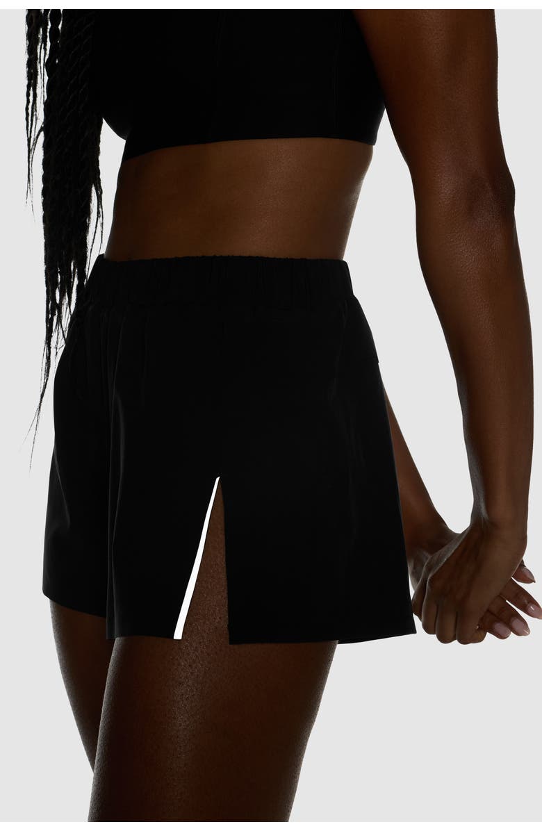 Peloton Output Geometric Run Short, Alternate, color, Black