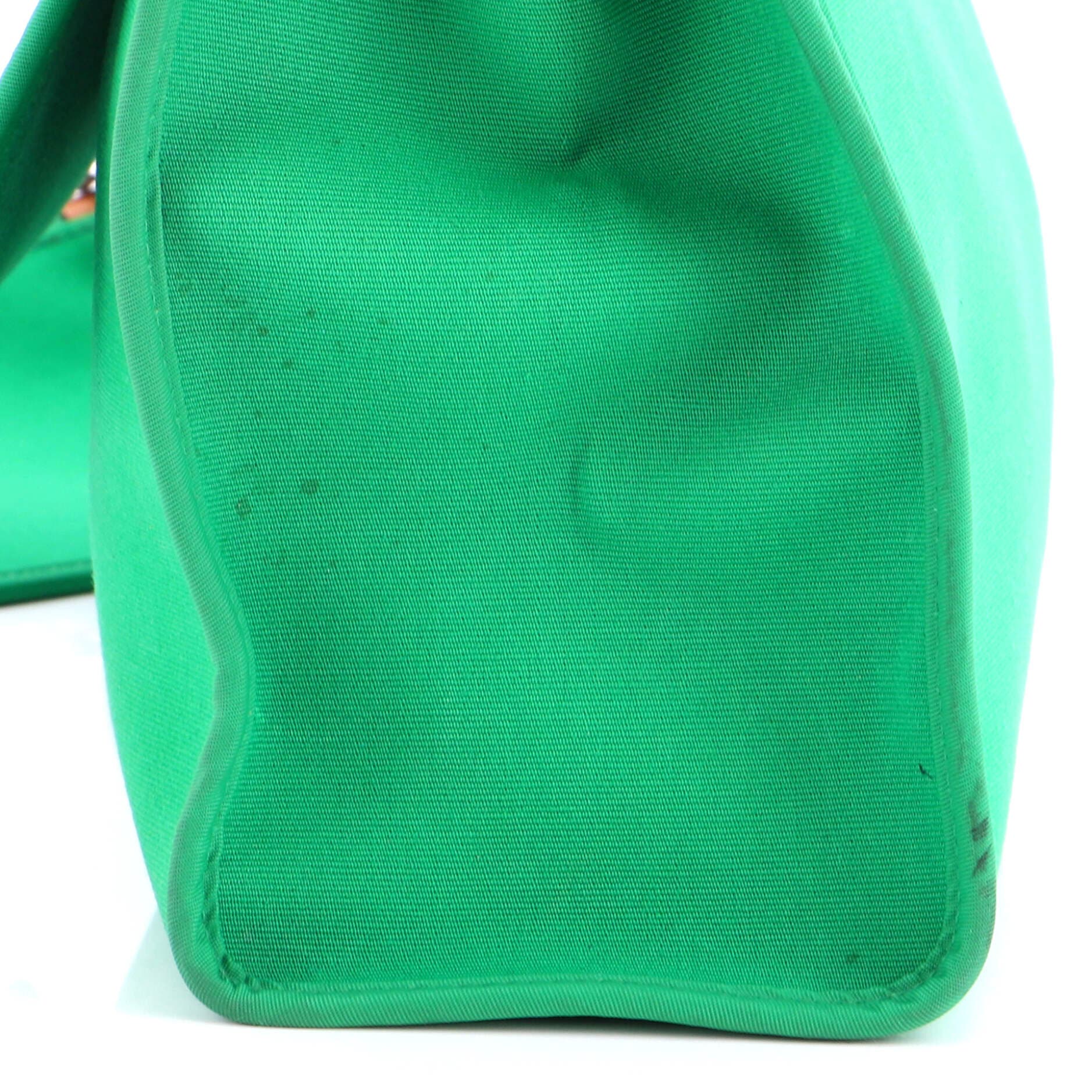 Herbag Zip Leather and Toile 31, Alternate, color, Green