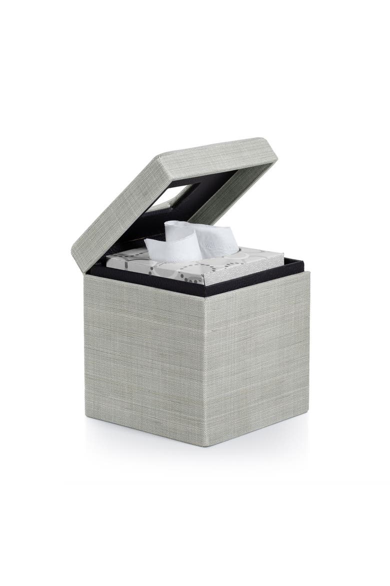 Araba Silver Tissue Cover, Alternate, color, GREY