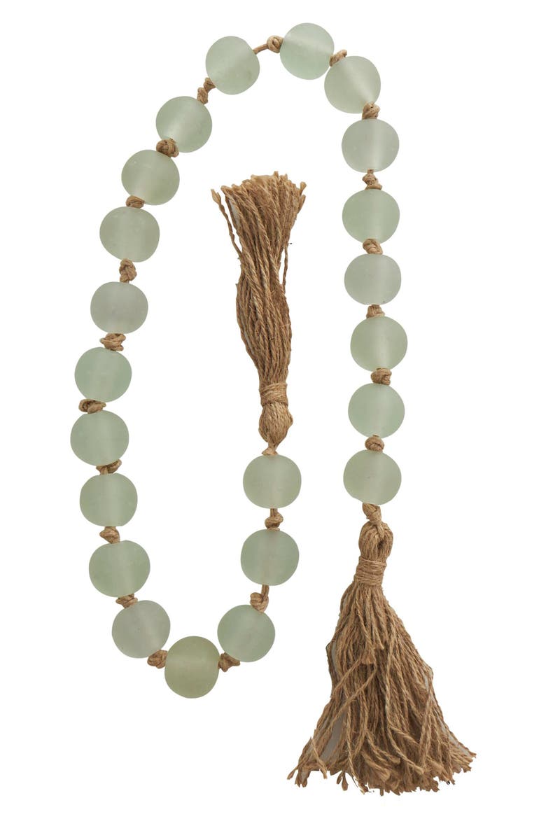 Bohemian Glass Beaded Tassel Garland, Alternate, color, GREEN