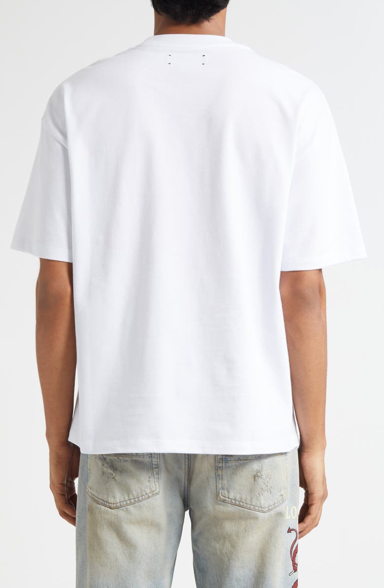 AMIRI MA Skater Embroidered T-Shirt, Alternate, color, White
