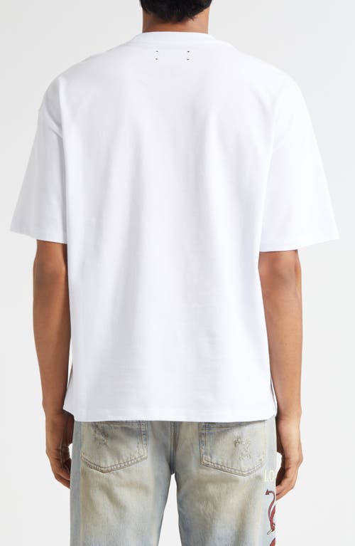 Amiri Mens White Regular-fit Skater Cotton-jersey T-shirt In White