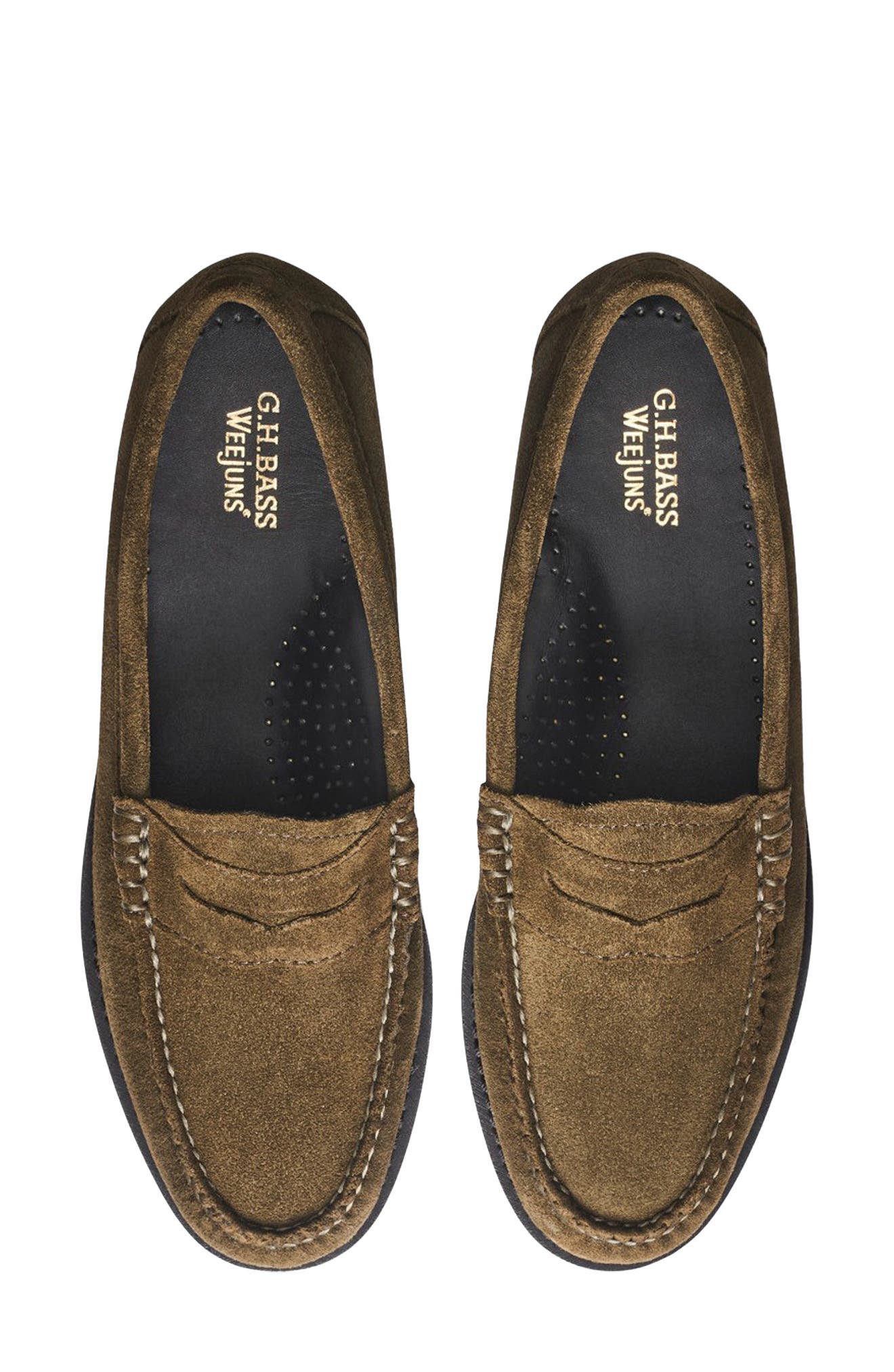 G.H.BASS Whitney Penny Loafer, Alternate, color, Olive Suede