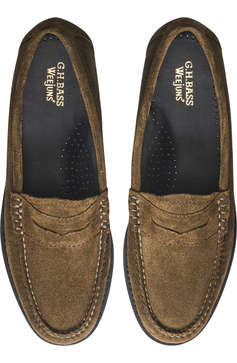 G.H.BASS Whitney Penny Loafer, Alternate, color, Olive Suede