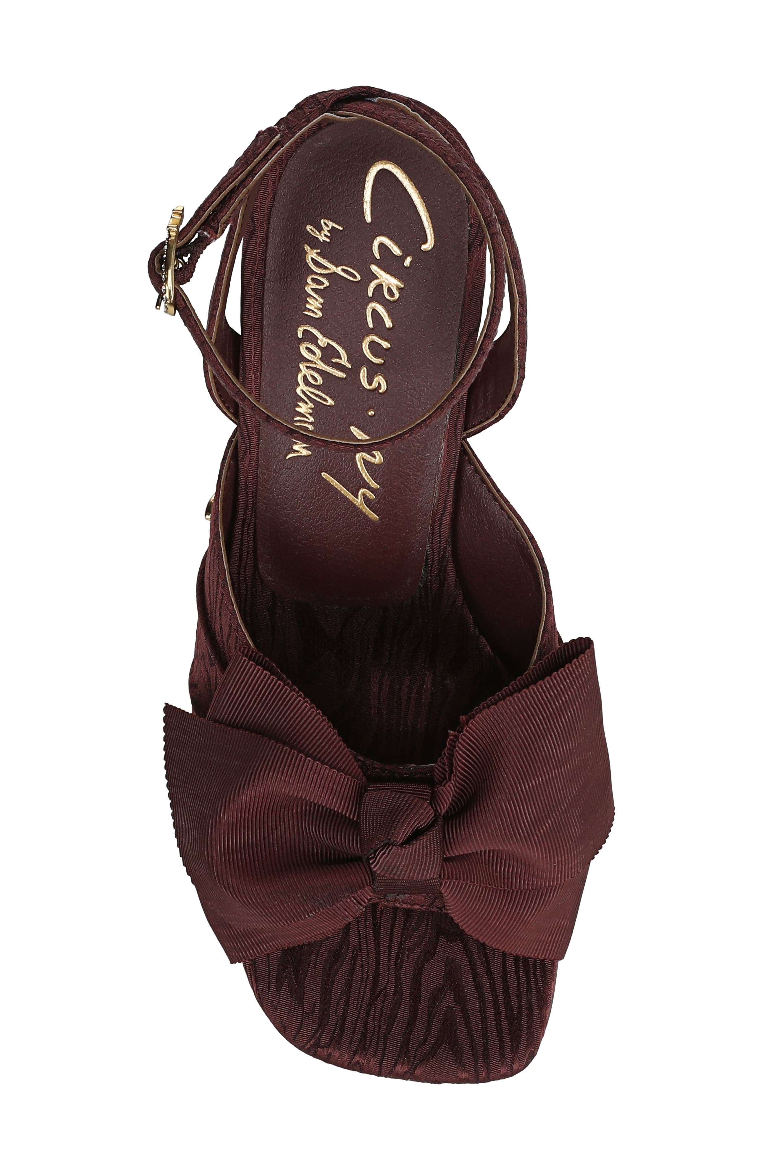 Circus NY by Sam Edelman Wilma Ankle Strap Sandal, Alternate, color, Spiced Plum