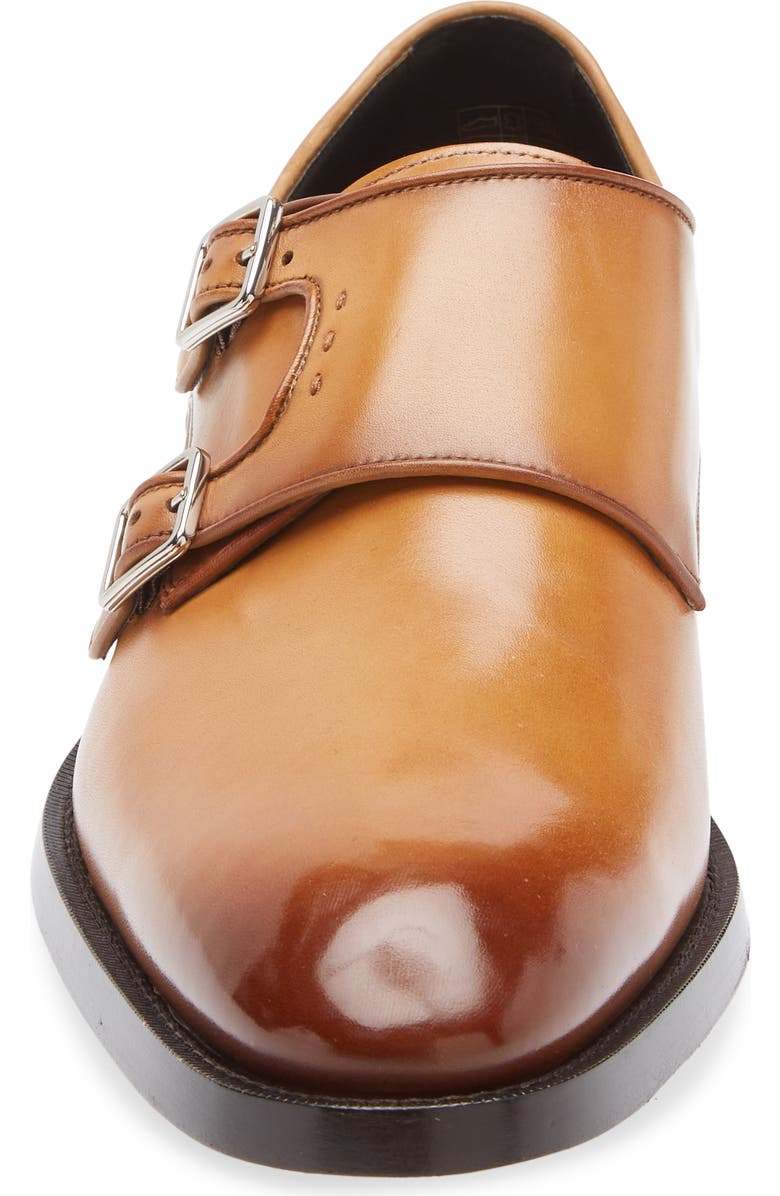 BOSS Rill Monk Strap Shoe, Alternate, color, Medium Brown