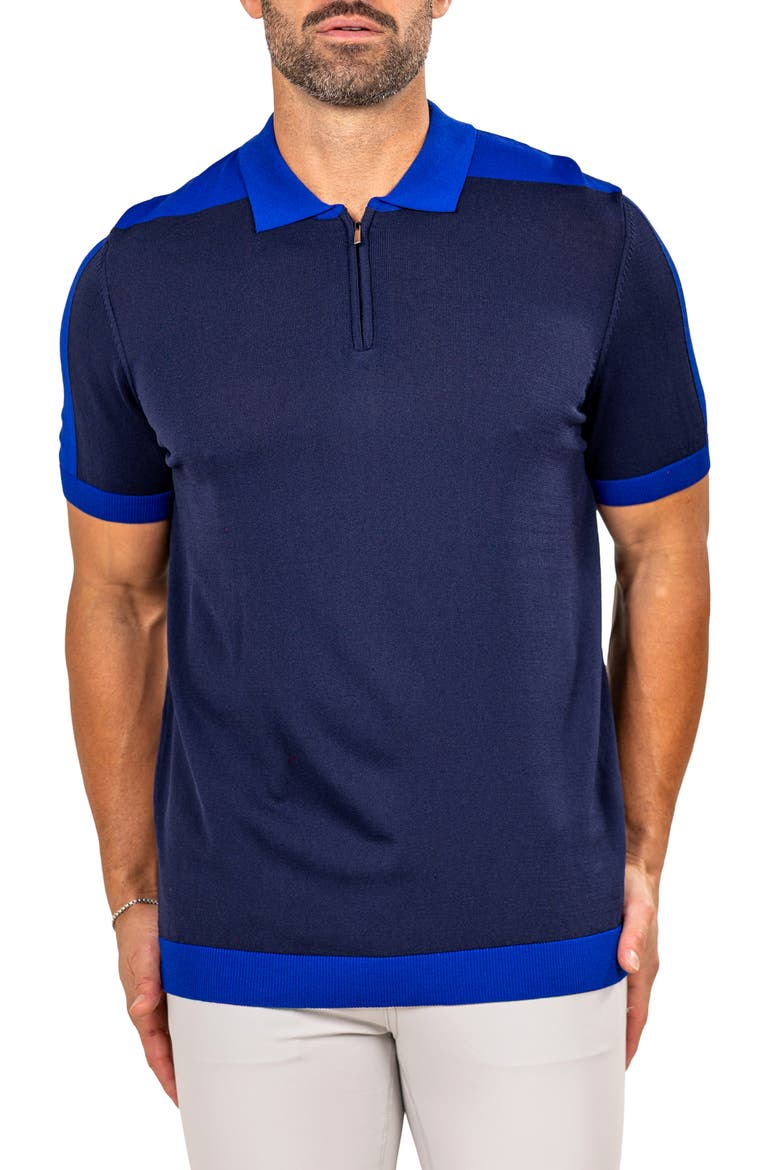 Marthy Blue Polo, Alternate, color, BLUE