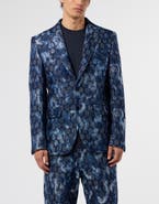 PHILIPP PLEIN Jacquard Denim Blazer Monogram Men