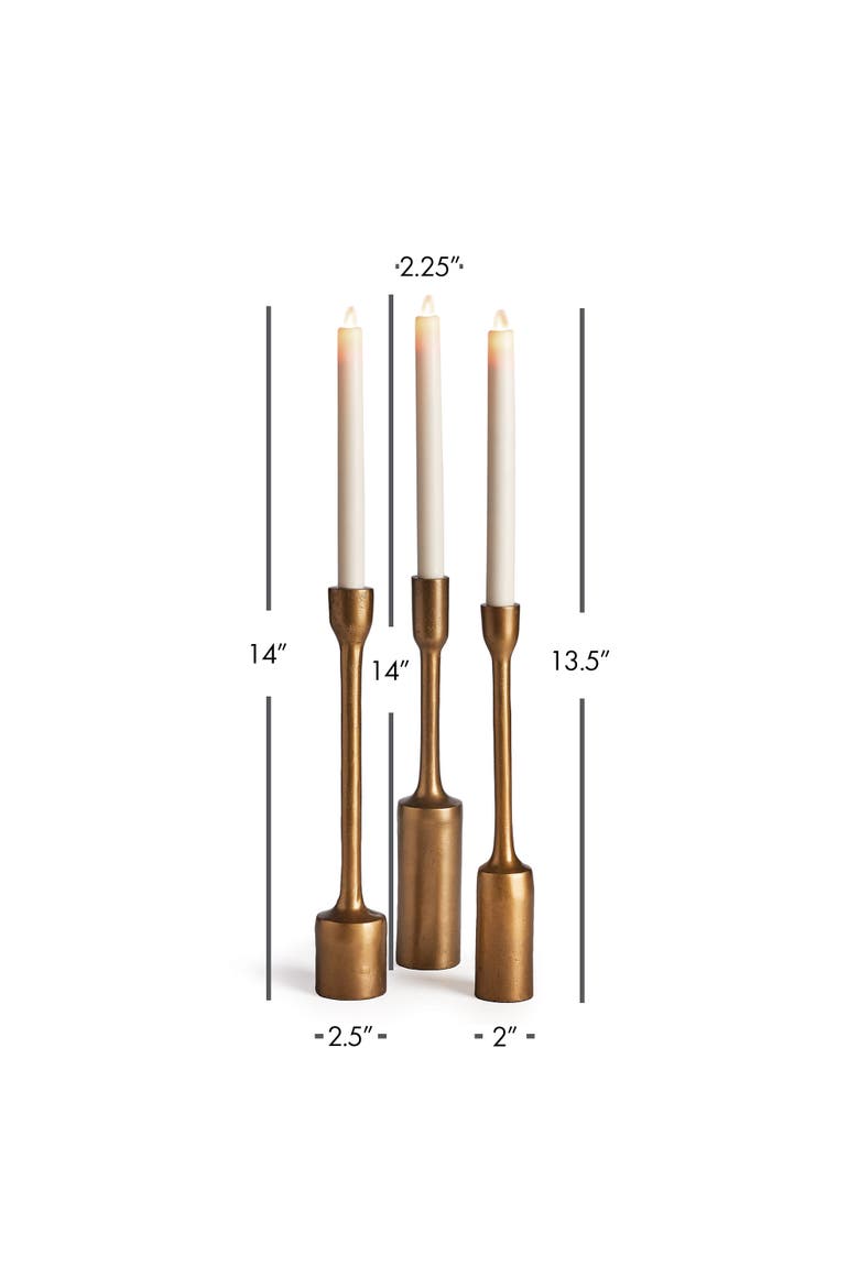 Inge Taper Holders Set Of 3, Alternate, color, Brown