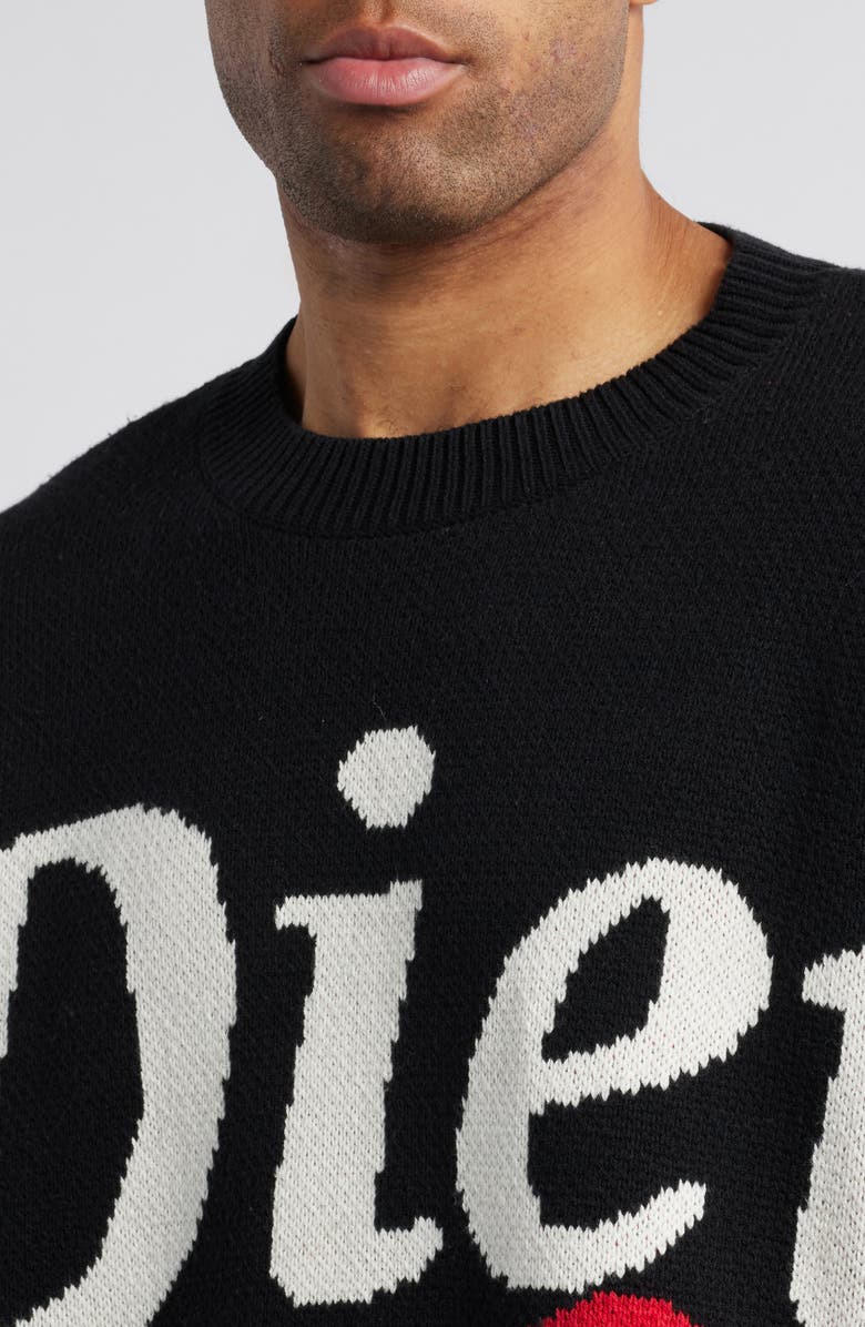 DIET STARTS MONDAY Lovers Oversize Cotton Crewneck Sweater, Alternate, color, 